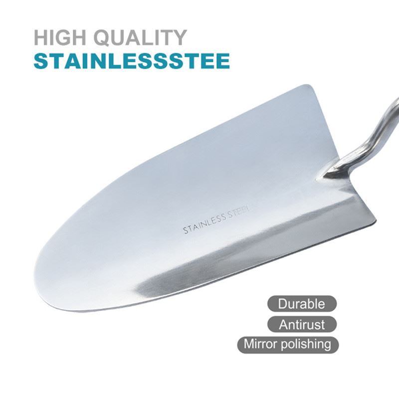 Polished stainless steel head